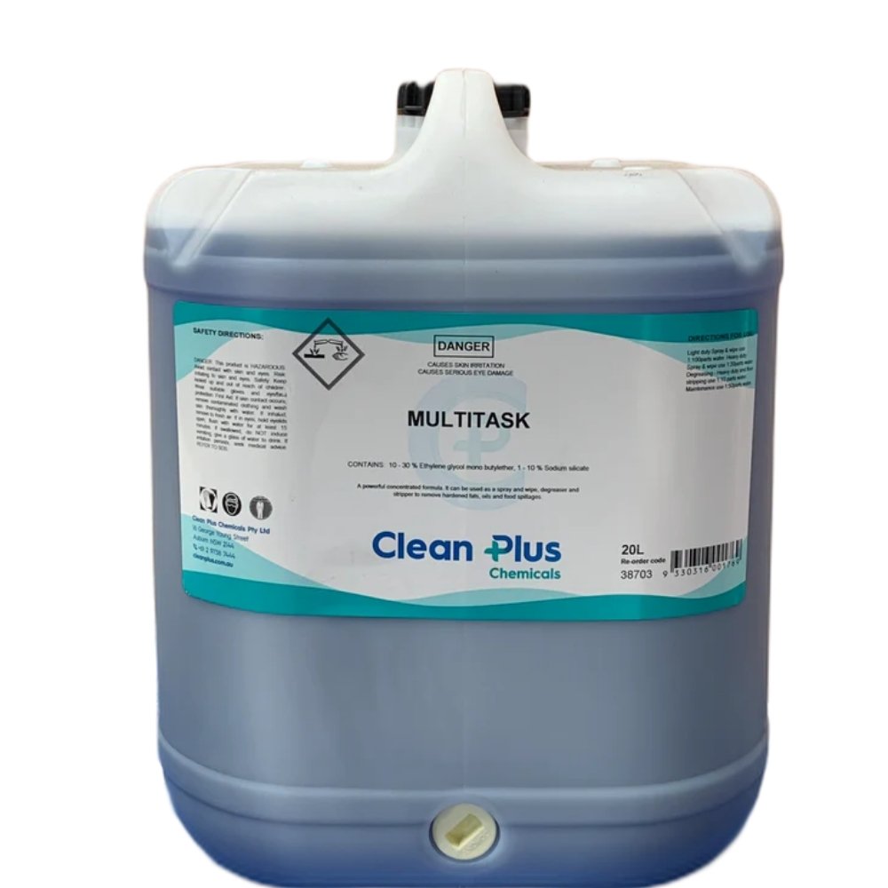 Clean Plus Multitask 20L Heavy‑Duty Cleaner, Degreaser & Stripper