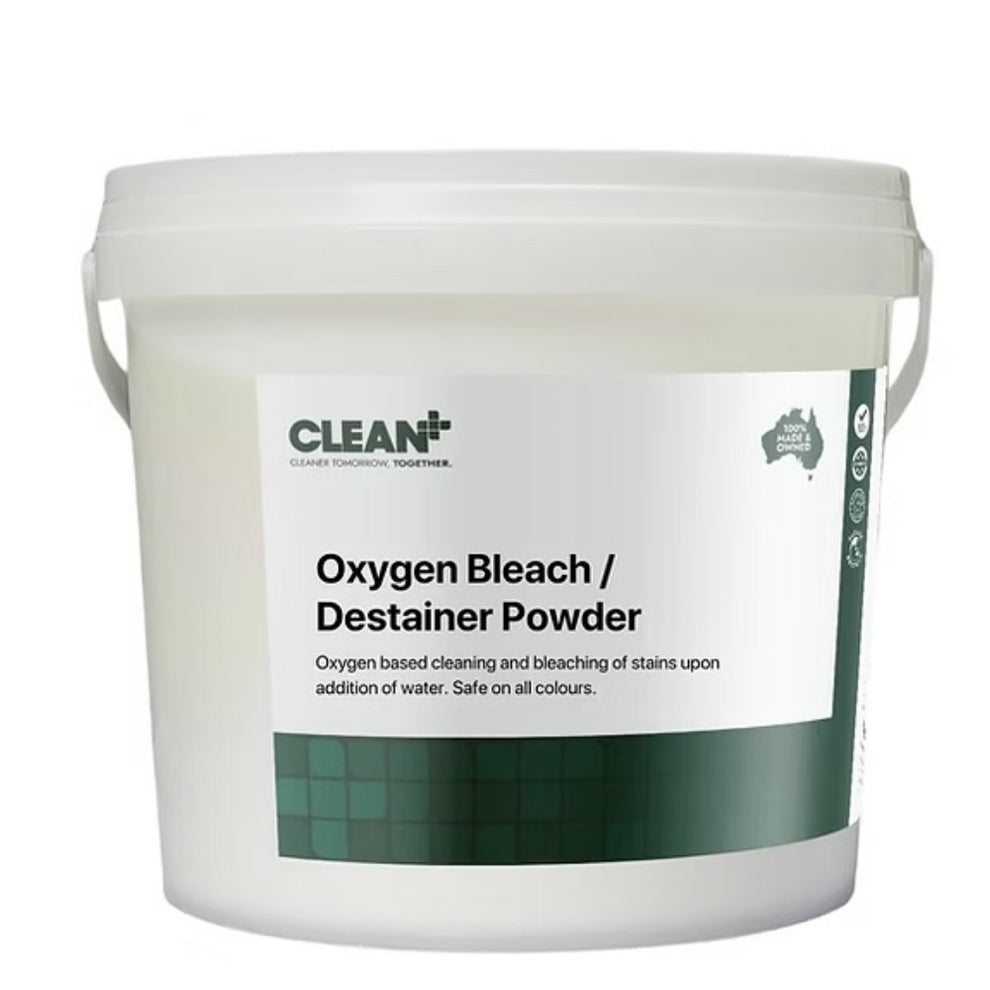 Vorlage: Clean Plus Oxygen Bleach Destainer Powder 5kg Laundry & Kitchen Use Clean Plus Oxygen Bleach Destainer Powder 5kg Laundry & Kitchen Use Illustration