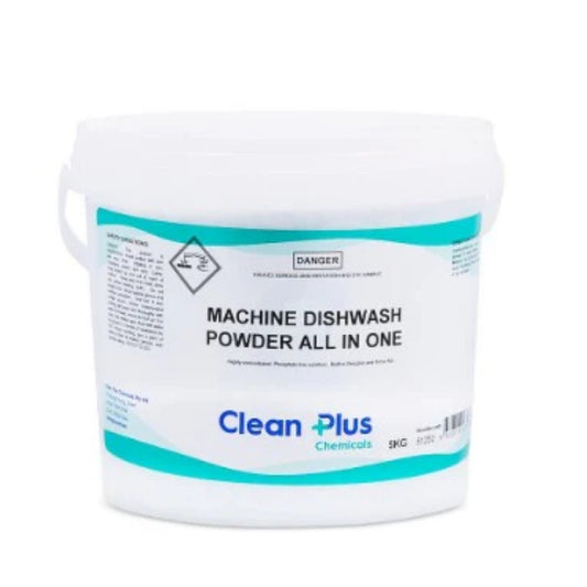Clean Plus Phosphate Free Machine Dishwash Powder (All In One)  5kg
