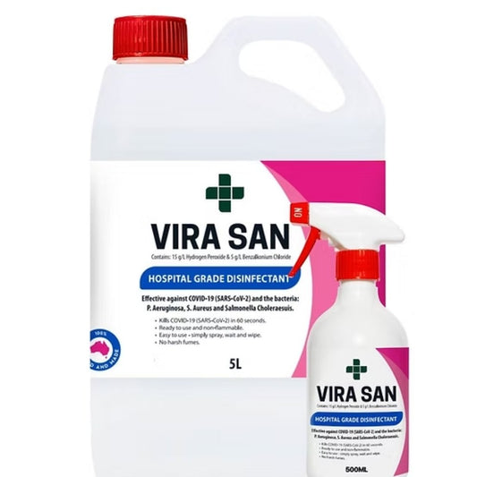 Clean Plus Vira San  Hospital-Grade Disinfectant Cleaner 5L