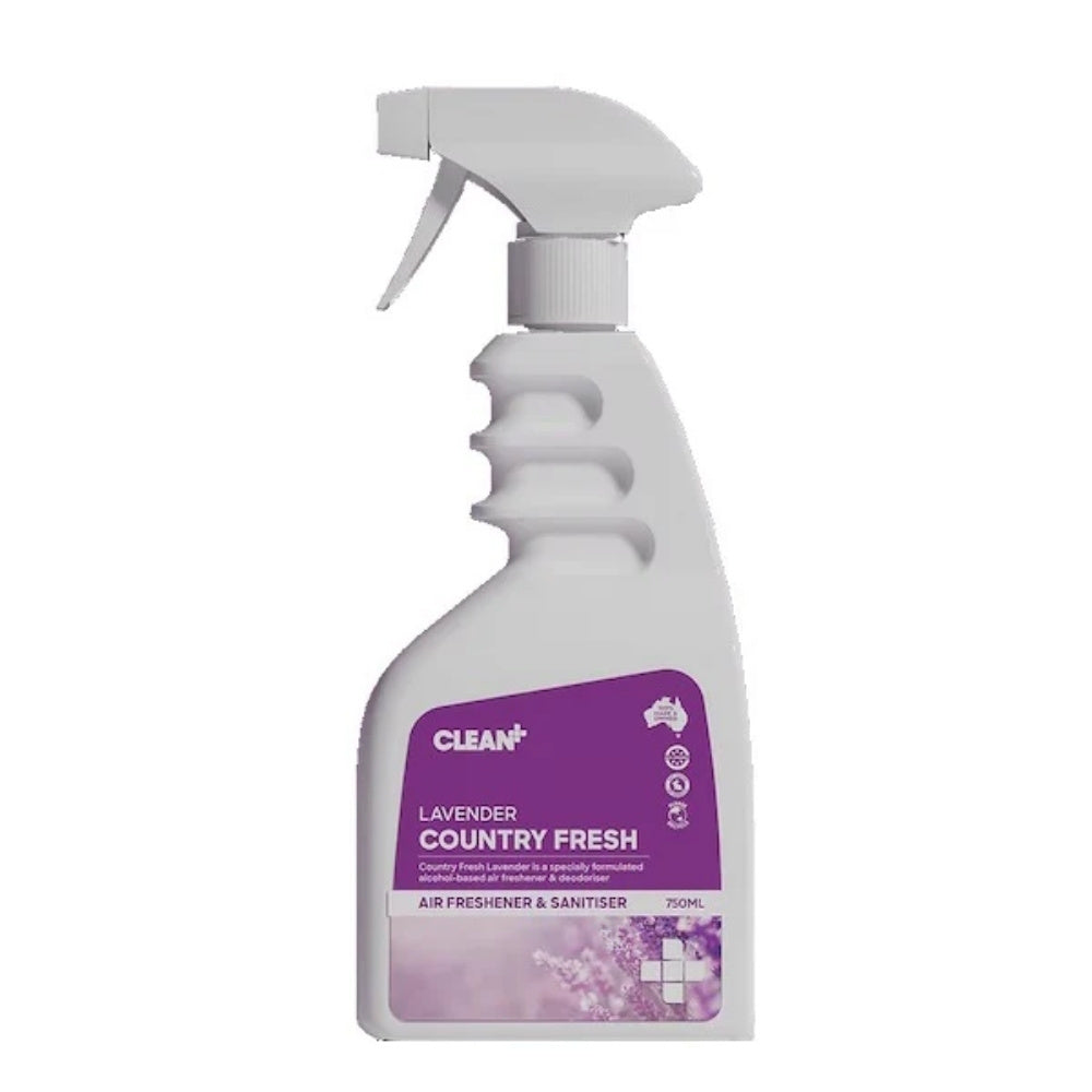 Clean Plus Country Fresh Lavender Air Freshener & Sanitiser  Alcohol Base