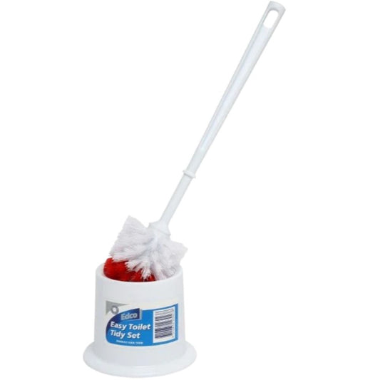 EDCO Easy Toilet Tidy Set – Compact Holder & Durable Bristle Brush
