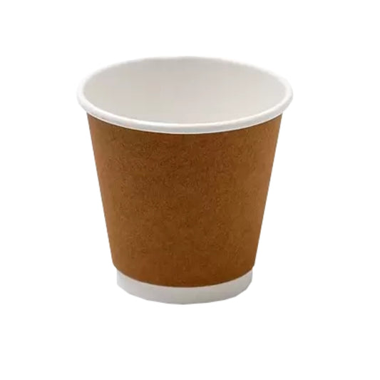 EJEco Ultra Double-Wall PE Paper Cup Kraft 8oz