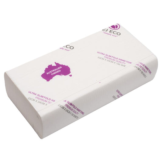 E J Eco Ultra Slim Fold Hand Towels – 1-Ply Disposable Paper