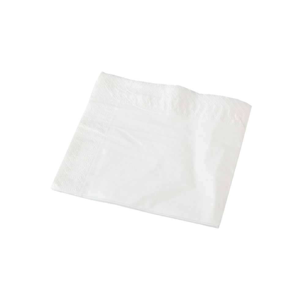 EJEco White Lunch Napkins 2-Ply 15gsm – 100 Sheets 1/4 Fold