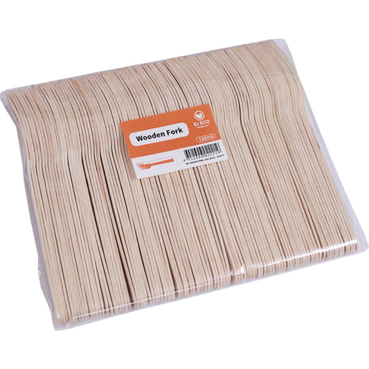 EJEco Wooden Fork – 2,000 pcs / Carton 160 mm