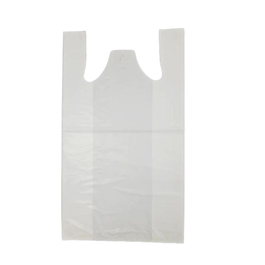 Easy Pack Medium Reusable White Plastic Singlet Carry Bags – 40um