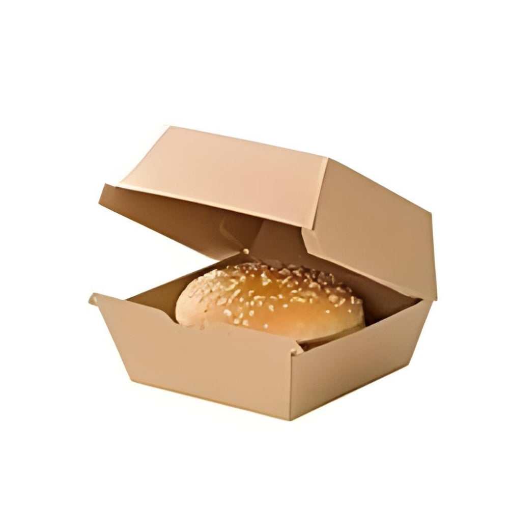Eco Kraft Burger Boxes – Normal & Large Sizes