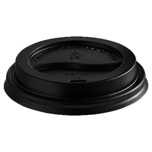 EjEco Plastic Lid Ultra Black HD suits 8oz, 12oz, 16oz 90MM per box