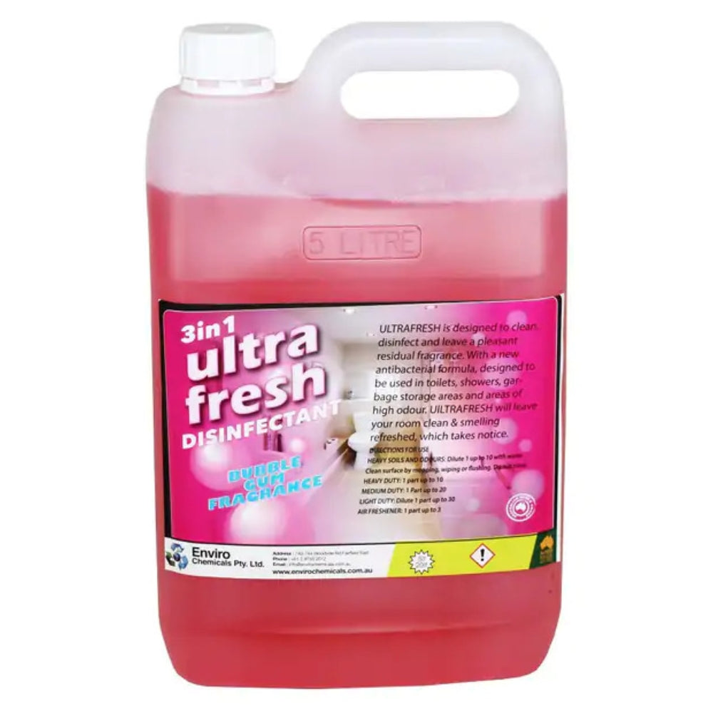 Enviro Chemicals UltraFresh Bubble Gum  – Disinfectant, Cleaner & Deodoriser