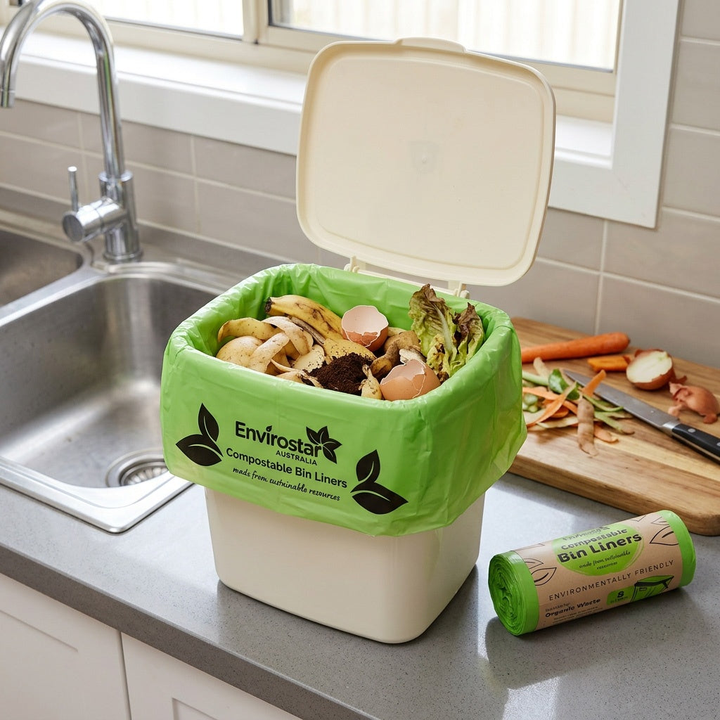 Envirostar Compostable Bin Liners 140L - 144 Liner CTN (12 Liner Roll)