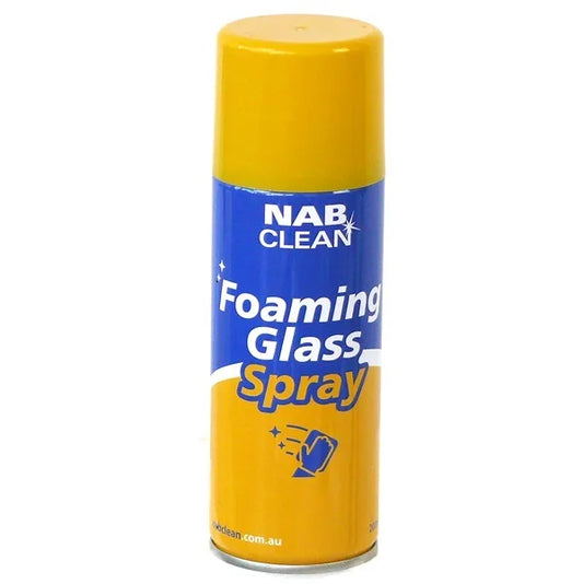 NAB Foaming Glass Cleaner with Compact 200ml Can for Easy Storage