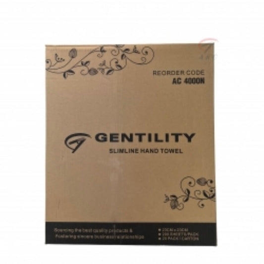 Gentility Slimline Hand Towel – 1-Ply, 23 × 23 cm