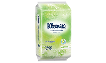 Kleenex Antibacterial Wipes with Tea Tree & Aloe Vera(15 Wipes/Pack)
