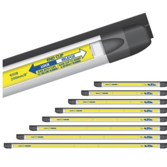 NAB Clean Quad Pro Aluminium Channel with Rubber  900mm