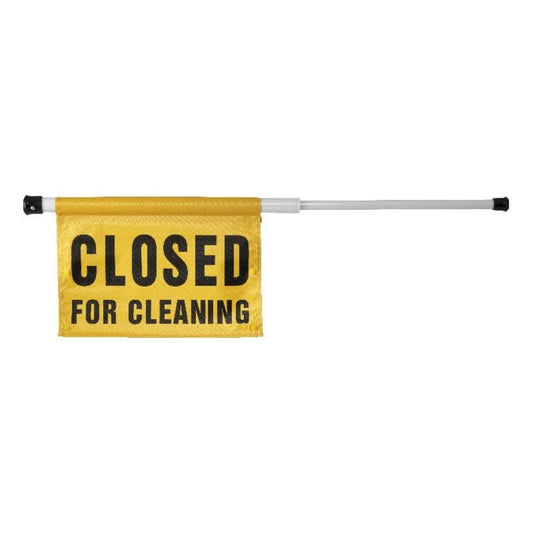 Oates Door Caution Spring Loaded Sign - Safety Door Alert