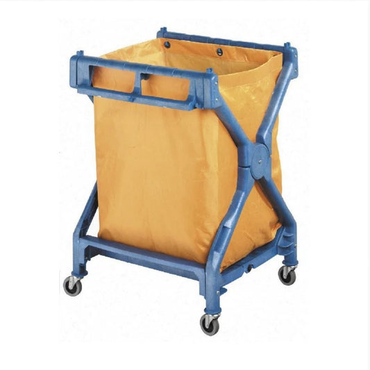 Oates Scissor Trolley Plastic Frame Trolley with Bag