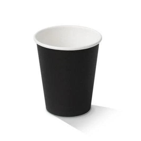 Pac Trading Black Single Wall Cup- 8oz