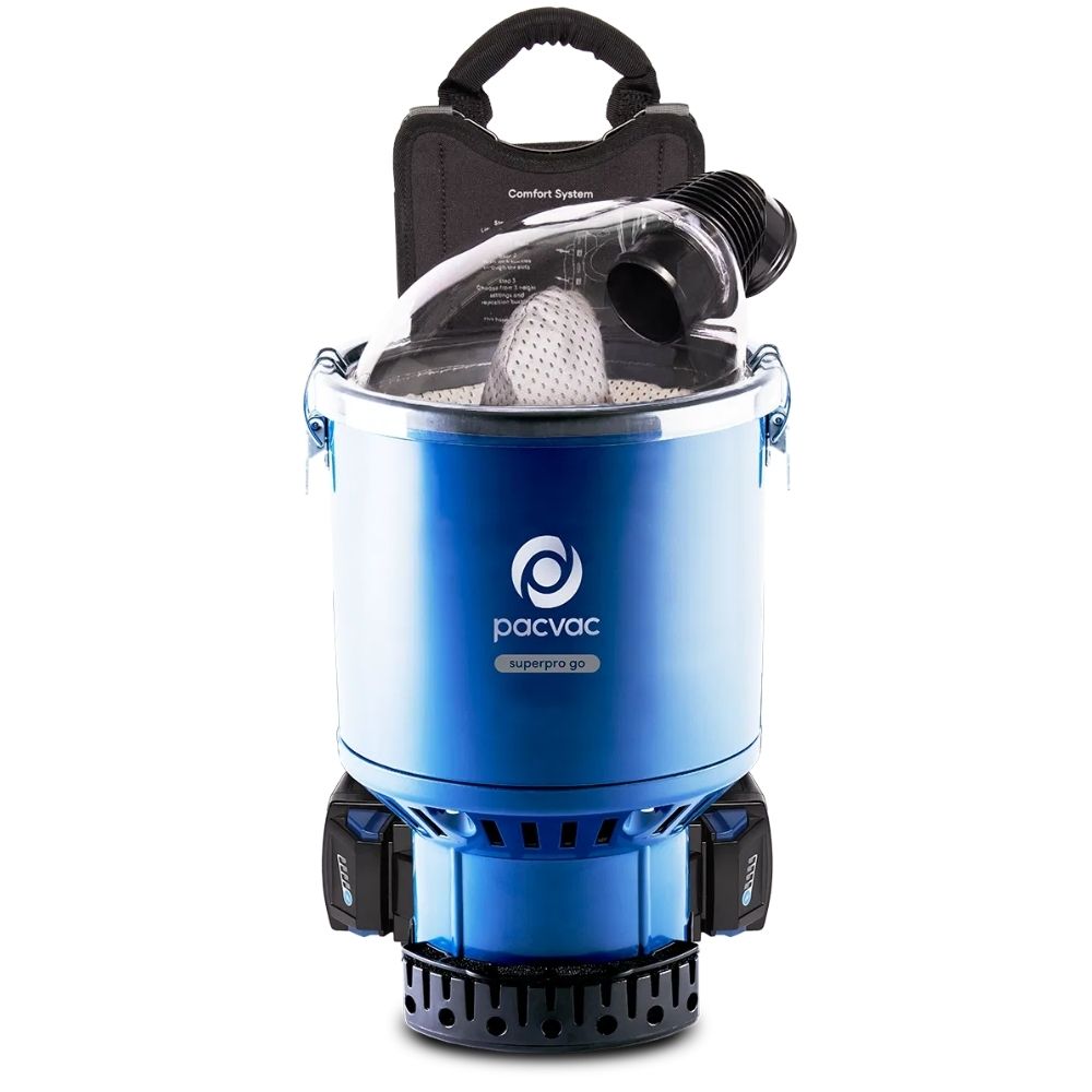 Pacvac Superpro Go Cordless Backpack Vacuum – Commercial Grade