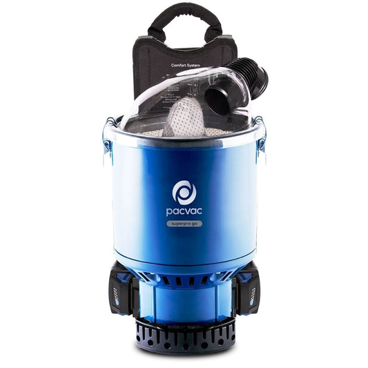 Pacvac Superpro Go Cordless Backpack Vacuum – Commercial Grade