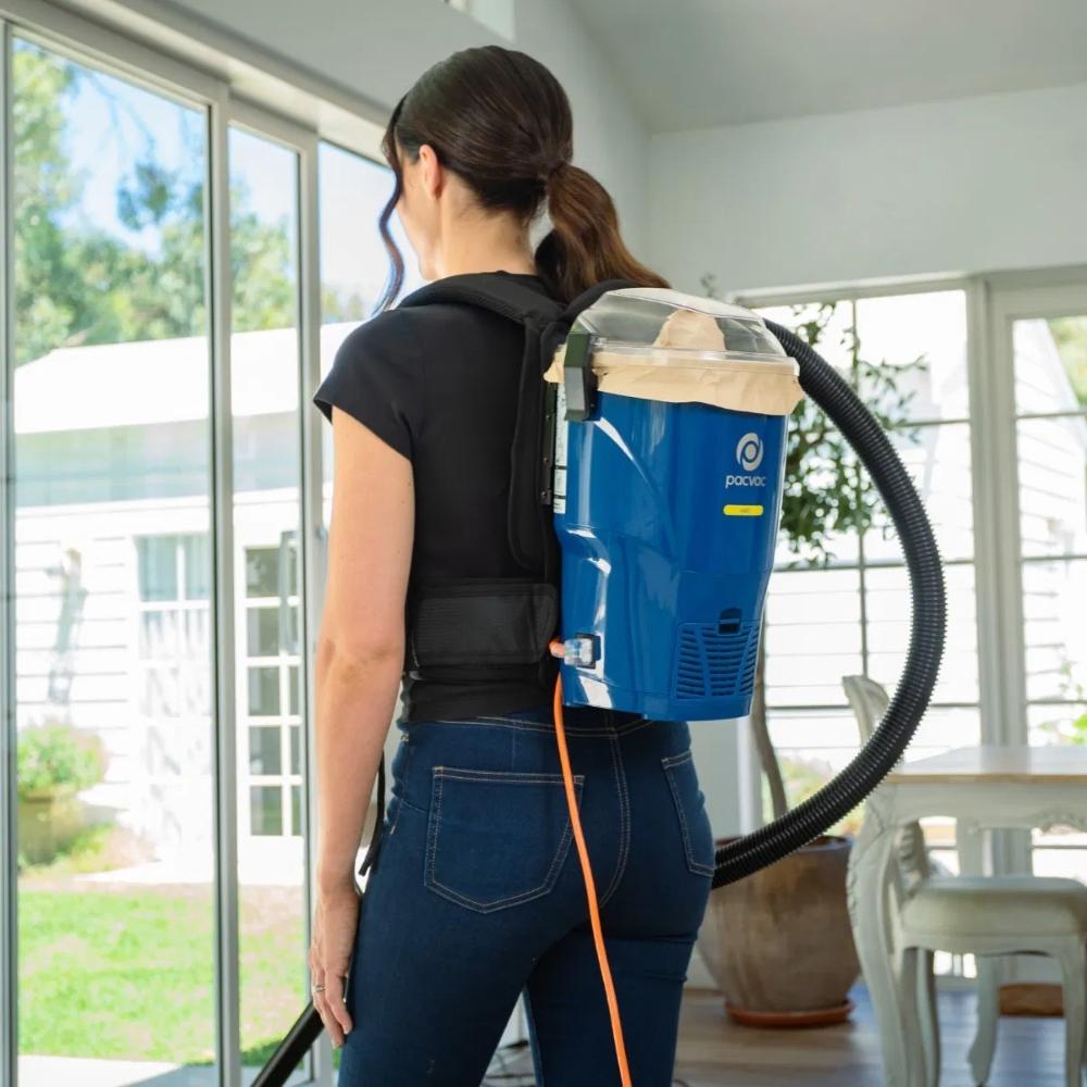Pacvac Velo Corded Backpack Vacuum – Lightweight Commercial Vacuum