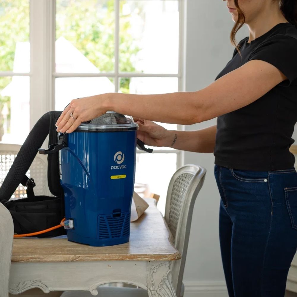 Pacvac Velo Corded Backpack Vacuum – Lightweight Commercial Vacuum