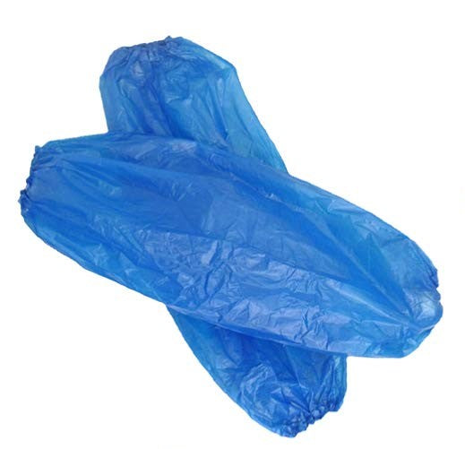 Polyethylene Sleeve Protectors – 40cm, Elasticised, Waterproof (Blue)