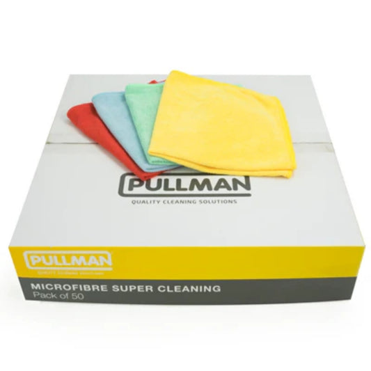 Pullman Premium Microfibre Cloths 50 Pack – Cleaning Cloths 40cm x 40cm
