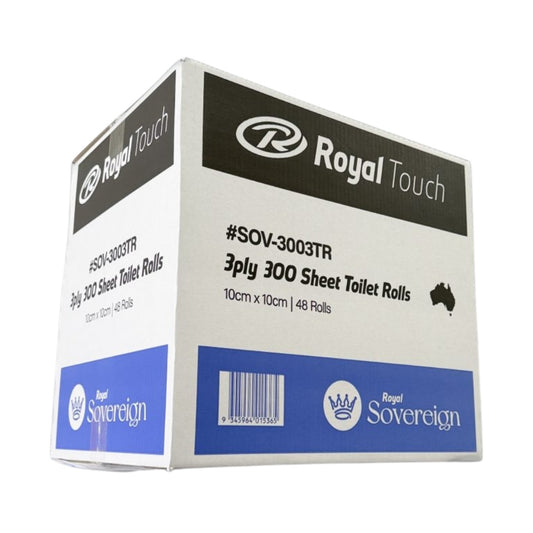 Royal Touch Sovereign Toilet Roll 3-Ply 300 Sheets