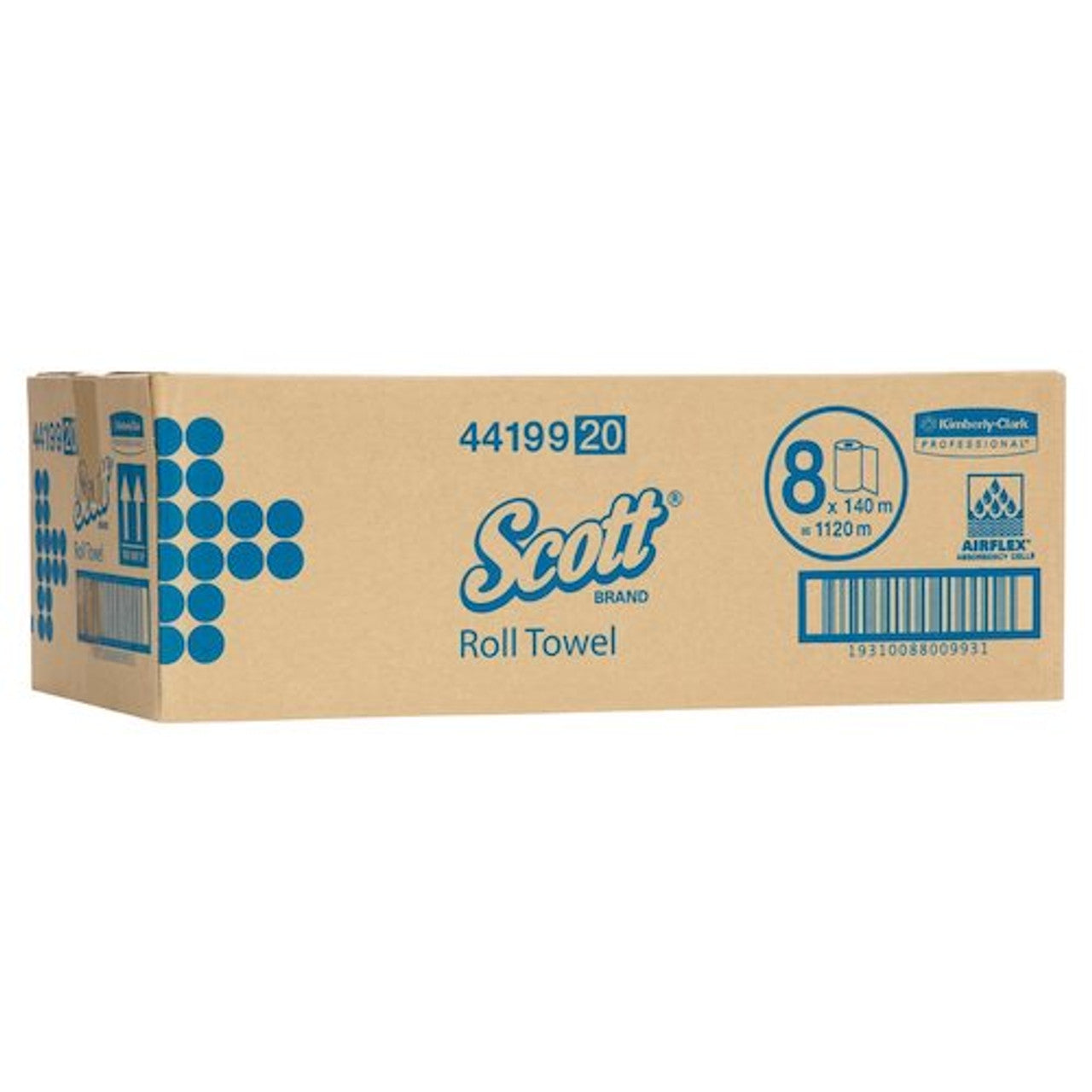Scott Roll Towel – 18cm x 140m (44199) 8 Pack
