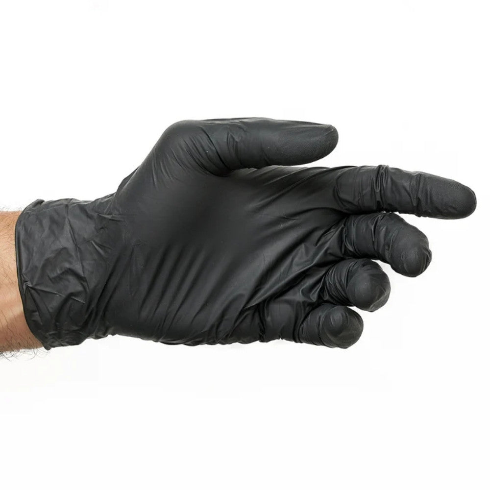 Steel Drill Ultra Fresh Black Nitrile Disposable Gloves – CTN (Powder Free)