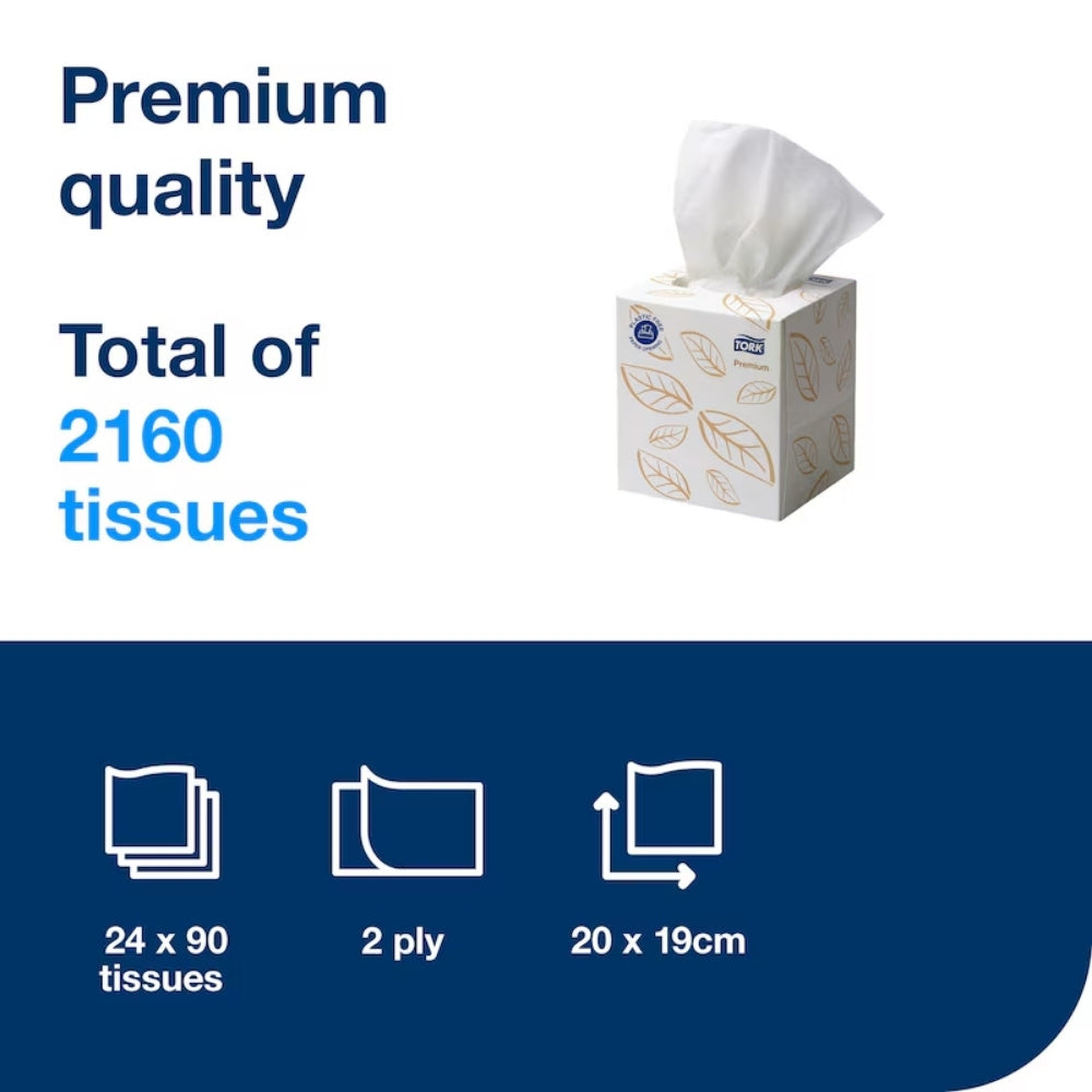 Tork Extra Soft Facial Tissue Cube – Premium Facial Tissues