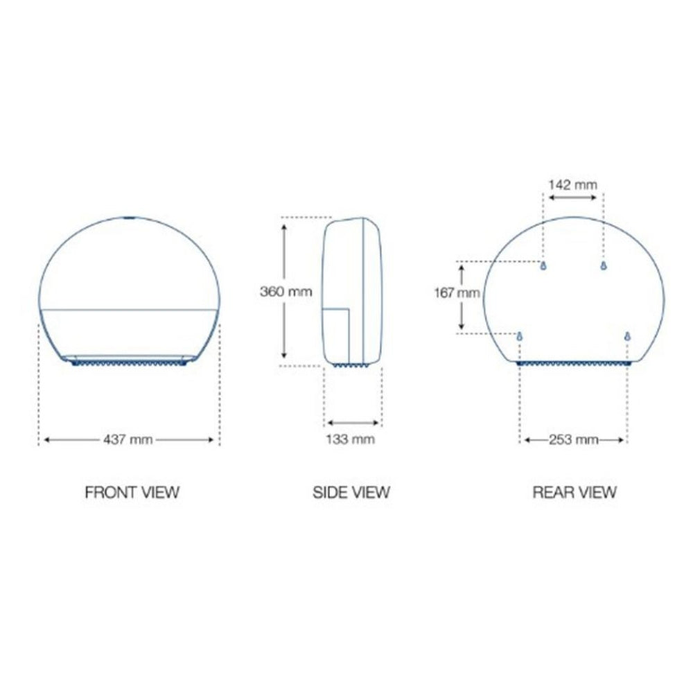 Tork Jumbo Toilet Roll Dispenser with Reserve