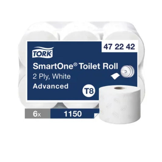 Tork SmartOne Toilet Paper Rolls – Pack of 6 (1150 Sheets)