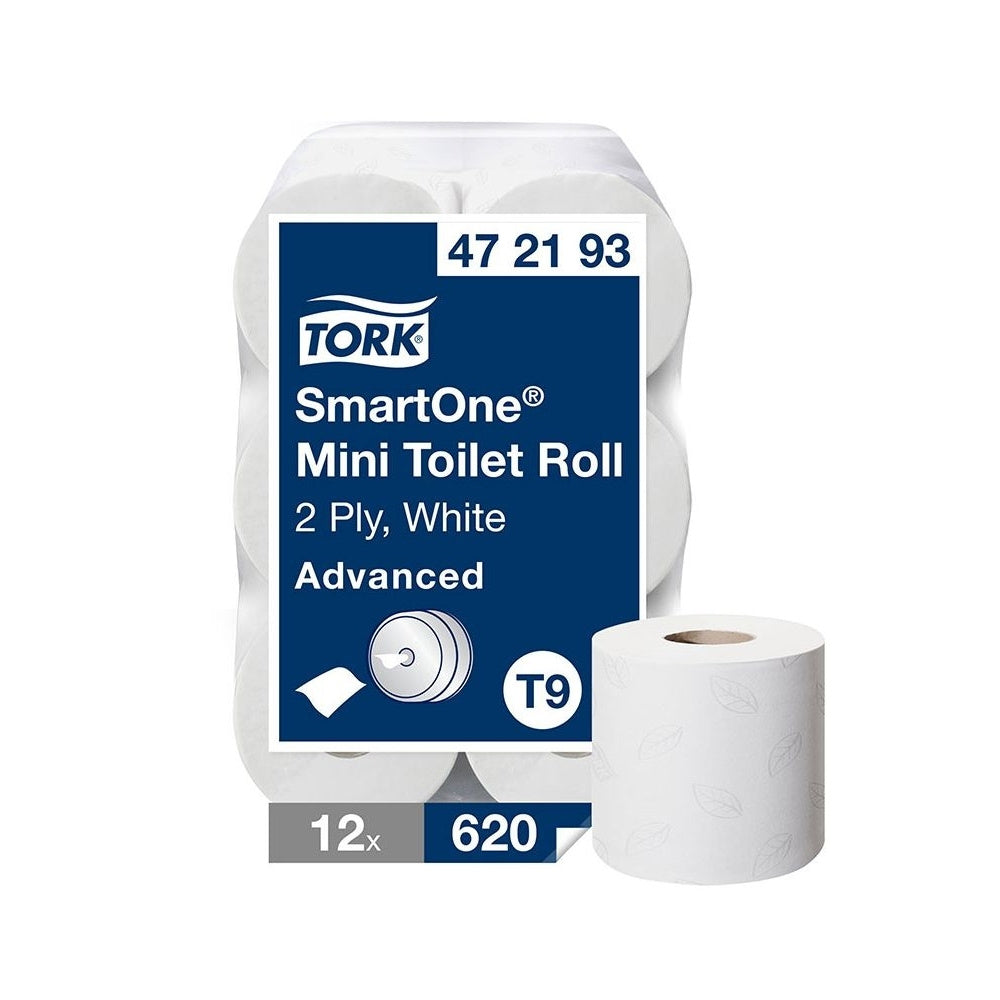 Tork SmartOne Mini Toilet Rolls – Premium 2-Ply