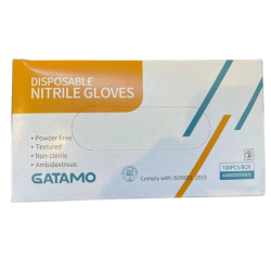 Disposable Nitrile Blue Gloves 3.5g–  (ctn-10*100 per box)