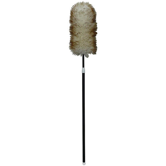 NAB Clean wool duster with extendable handle extending to 150cm — premium natural wool dusting tool for high ceilings, furniture, and delicate surfaces