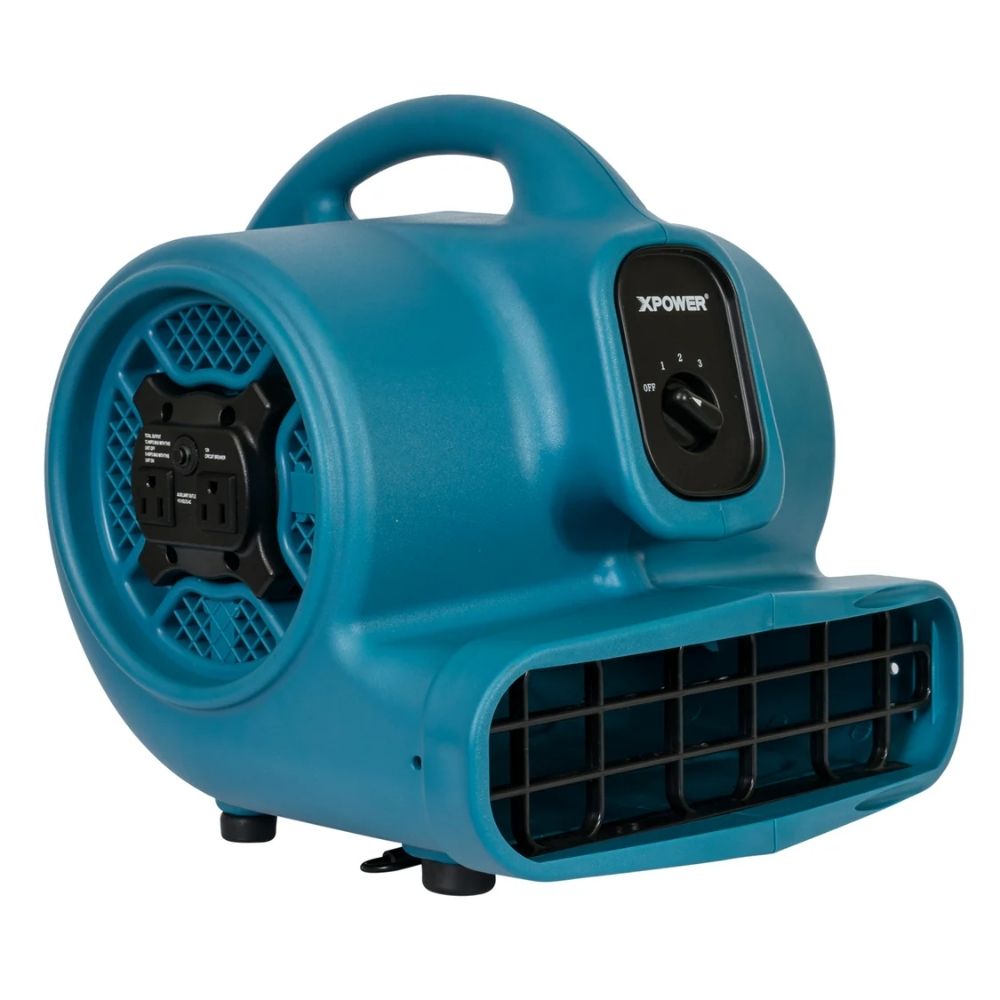 XPOWER X-400 Multipurpose Air Mover – 1/2 HP, 1600 CFM, 3-Speed Dryer