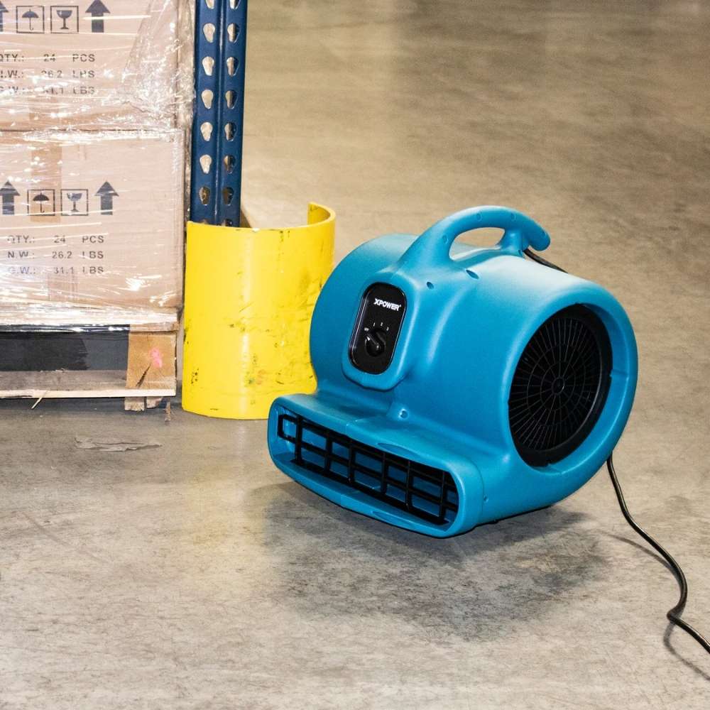 XPOWER  Multi-Purpose Air Mover – High-Performance 3-Speed Floor Dryer