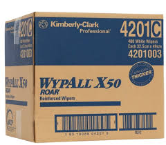 WypAll X50 Reinforced Single Sheet White Wipers (400 Wipers/Box) HACCP Certified