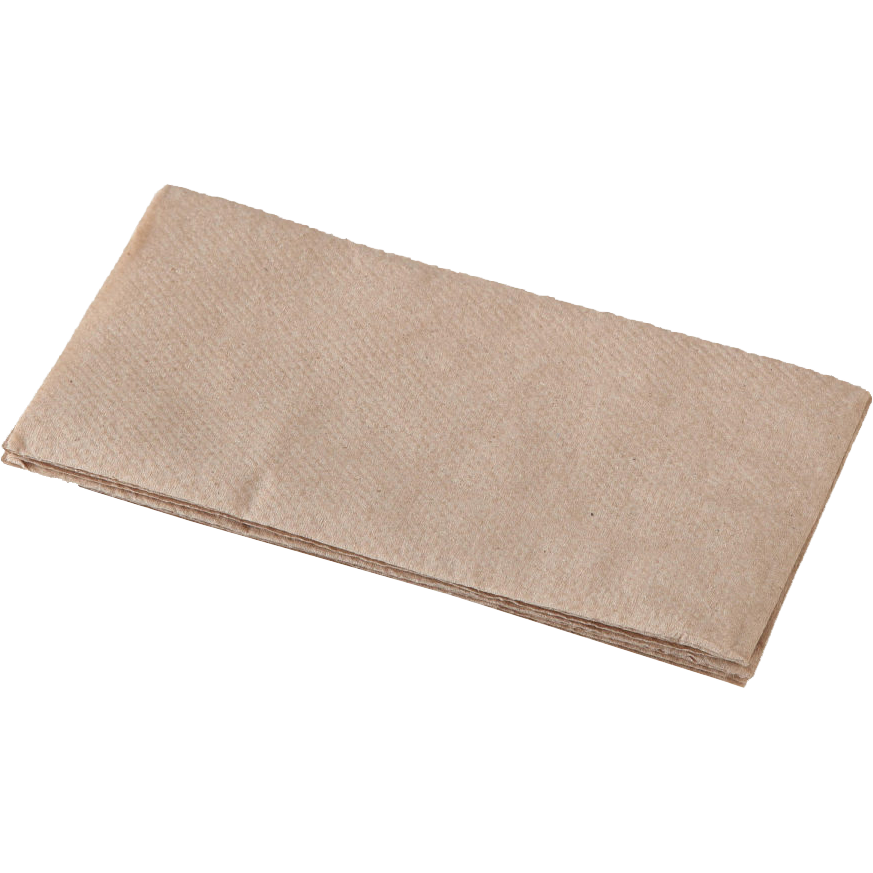Quilted Dinner Napkin GT FOLD 100pcs 2 ply 16gsm Virgin Paper Brown Sheet 40 x 40 10 packs per box