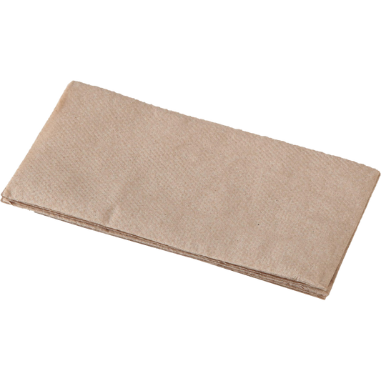 Quilted Dinner Napkin GT FOLD 100pcs 2 ply 16gsm Virgin Paper Brown Sheet 40 x 40 10 packs per box