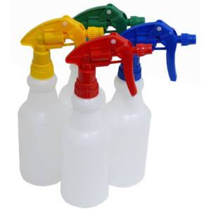 NAB 500ml Plastic Spray Bottle – Straight, Chemical Resistant with Adjustable Nozzle