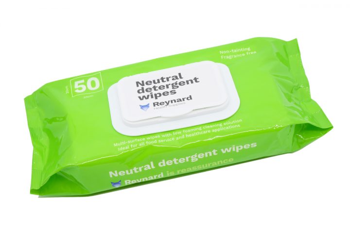 Reynard Neutral Low Foaming Detergent Wipes 50pcs