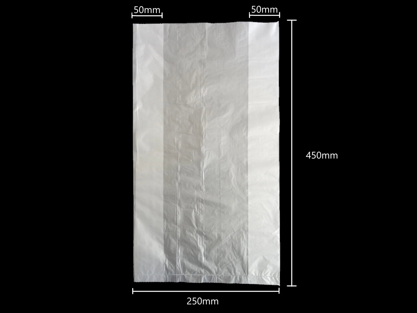 Heavy Duty Plastic Produce Roll Bags with Gusset (6 Rolls per Carton)