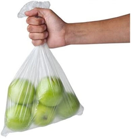 Heavy Duty Plastic Produce Roll Bags with Gusset (6 Rolls per Carton)