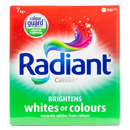 RADIANT 7kg Laundry Powder – Brightens Whites & Colours (Front & Top Loader)